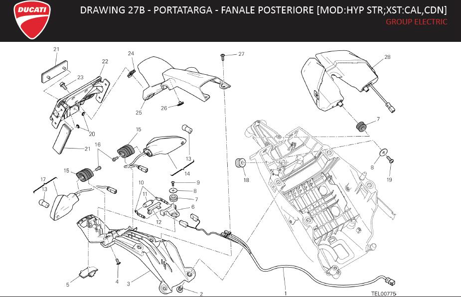 28DRAWING 27B - PORTATARGA - FANALE POSTERIORE [MOD:HYP STR;XST:CAL,CDN]; GROUP ELECTRIChttps://images.simplepart.com/images/parts/ducati/fullsize/HYM_HYPERSTRADA_MY13_USA_EN014.jpg