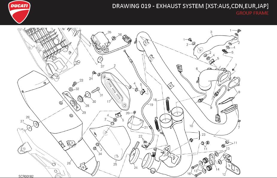 23DRAWING 019 - EXHAUST SYSTEM [XST:AUS,CDN,EUR,JAP]; GROUP FRAMEhttps://images.simplepart.com/images/parts/ducati/fullsize/HYM_HYPERSTRADA_MY13_USA_EN070.jpg