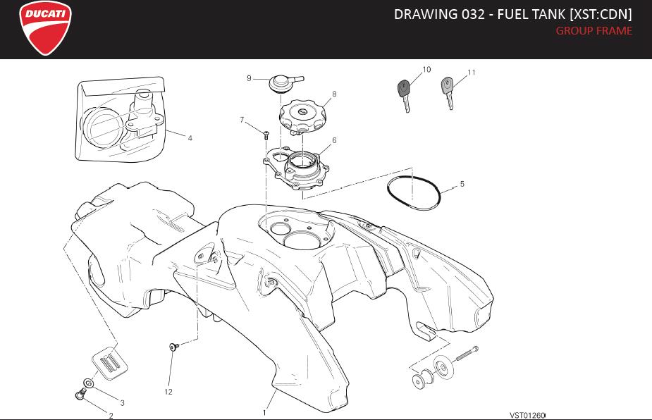 12DRAWING 032 - FUEL TANK [XST:CDN]; GROUP FRAMEhttps://images.simplepart.com/images/parts/ducati/fullsize/HYM_HYPERSTRADA_MY13_USA_EN098.jpg