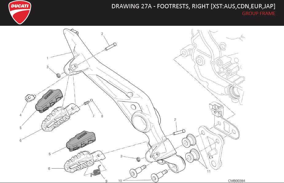 6DRAWING 27A - FOOTRESTS, RIGHT [XST:AUS,CDN,EUR,JAP]; GROUP FRAMEhttps://images.simplepart.com/images/parts/ducati/fullsize/HYM_HYPERSTRADA_MY13_USA_EN116.jpg