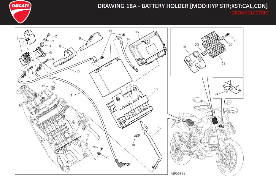 16DRAWING 18A - BATTERY HOLDER [MOD:HYP STR;XST:CAL,CDN]; GROUP ELECTRIChttps://images.simplepart.com/images/parts/ducati/fullsize/HYM_HYPERSTRADA_MY13_USA_EN_2013012.jpg