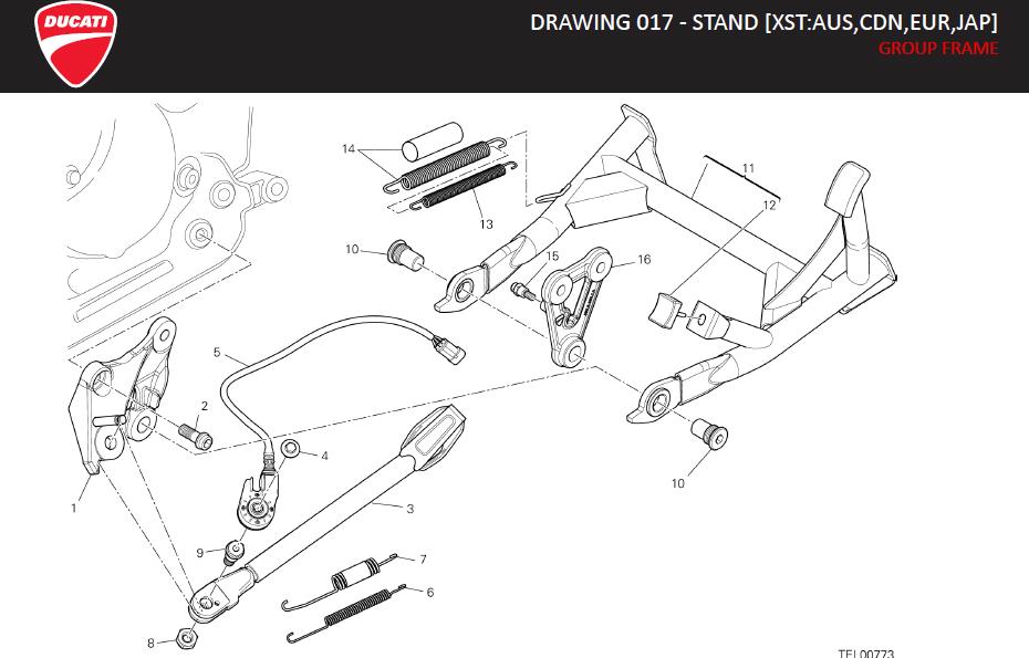 4DRAWING 017 - STAND [XST:AUS,CDN,EUR,JAP]; GROUP FRAMEhttps://images.simplepart.com/images/parts/ducati/fullsize/HYM_HYPERSTRADA_MY13_USA_EN_2013068.jpg