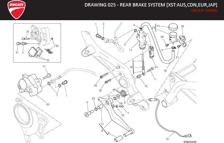 32DRAWING 025 - REAR BRAKE SYSTEM [XST:AUS,CDN,EUR,JAP]; GROUP FRAMEhttps://images.simplepart.com/images/parts/ducati/fullsize/HYM_HYPERSTRADA_MY13_USA_EN_2013084.jpg