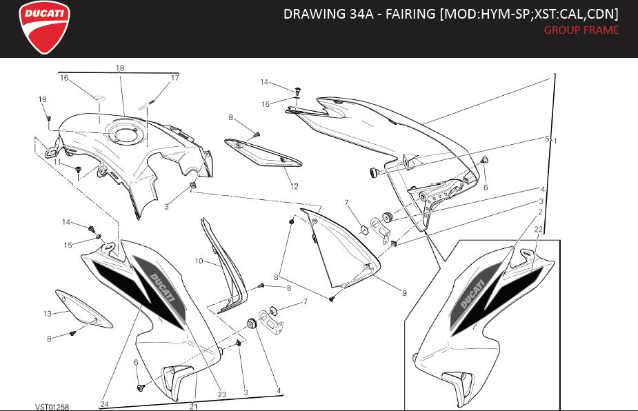 9DRAWING 34A - FAIRING [MOD:HYM-SP;XST:CAL,CDN]; GROUP FRAMEhttps://images.simplepart.com/images/parts/ducati/fullsize/HYM_SP_MY13_USA_EN118.jpg