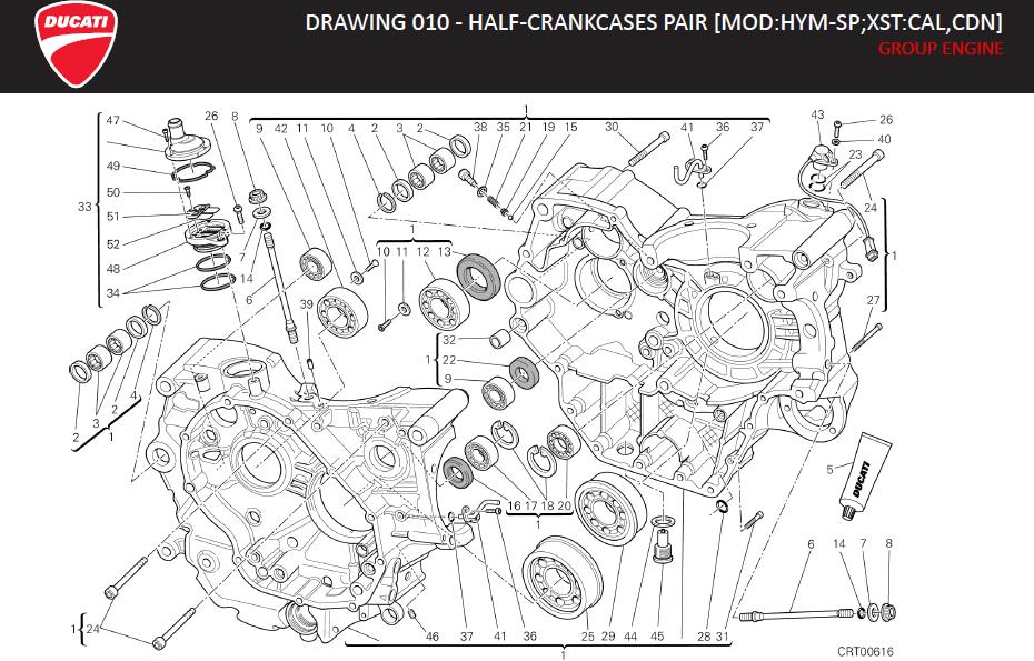 25DRAWING 010 - HALF-CRANKCASES PAIR [MOD:HYM-SP;XST:CAL,CDN]; GROUP ENGINEhttps://images.simplepart.com/images/parts/ducati/fullsize/HYM_SP_MY13_USA_EN_2013032.jpg