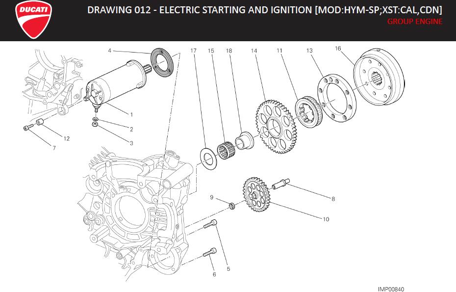 15DRAWING 012 - ELECTRIC STARTING AND IGNITION [MOD:HYM-SP;XST:CAL,CDN]; GROUP ENGINEhttps://images.simplepart.com/images/parts/ducati/fullsize/HYM_SP_MY13_USA_EN_2013040.jpg