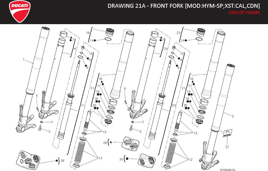 5DRAWING 21A - FRONT FORK [MOD:HYM-SP;XST:CAL,CDN]; GROUP FRAMEhttps://images.simplepart.com/images/parts/ducati/fullsize/HYM_SP_MY13_USA_EN_2013106.jpg