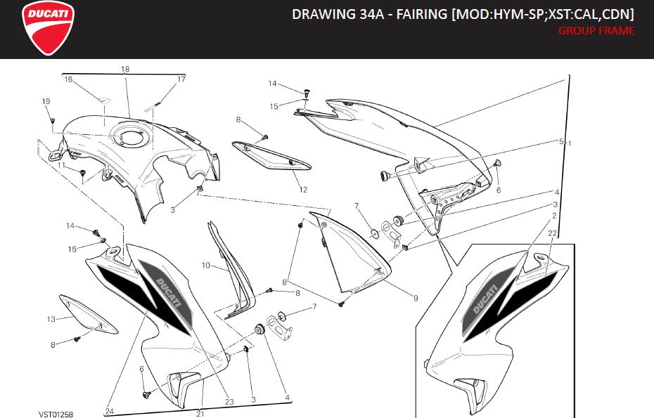 8DRAWING 34A - FAIRING [MOD:HYM-SP;XST:CAL,CDN]; GROUP FRAMEhttps://images.simplepart.com/images/parts/ducati/fullsize/HYM_SP_MY13_USA_EN_2013118.jpg