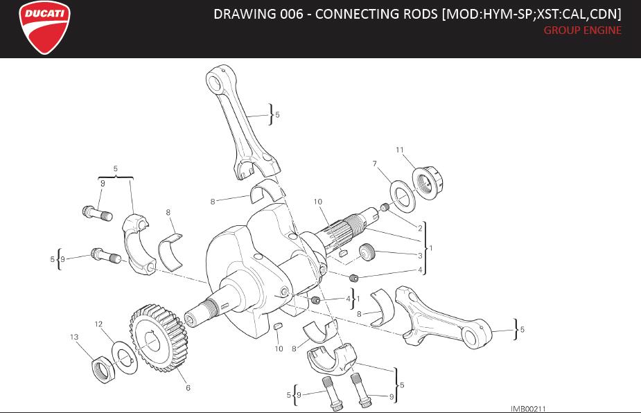 9DRAWING 006 - CONNECTING RODS [MOD:HYM-SP;XST:CAL,CDN]; GROUP ENGINEhttps://images.simplepart.com/images/parts/ducati/fullsize/HYM_SP_USA_MY15_EN024.jpg