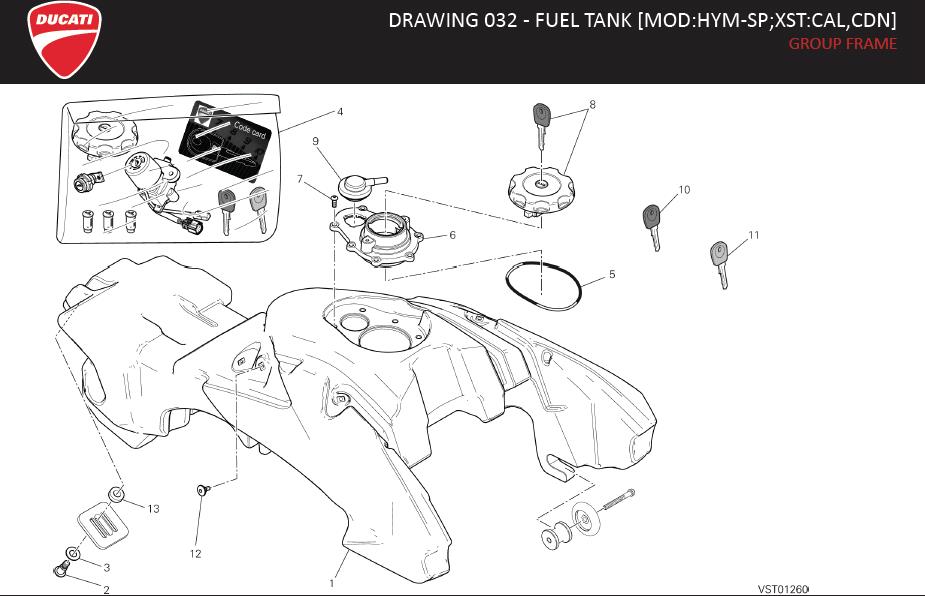 6DRAWING 032 - FUEL TANK [MOD:HYM-SP;XST:CAL,CDN]; GROUP FRAMEhttps://images.simplepart.com/images/parts/ducati/fullsize/HYPERMOTARD_SP_USA_EN_MY14100.jpg