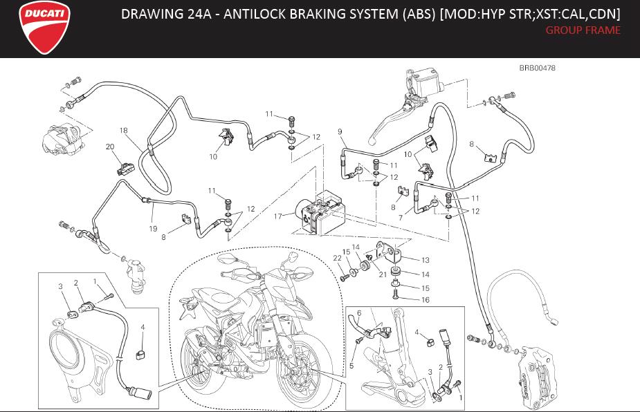 7DRAWING 24A - ANTILOCK BRAKING SYSTEM (ABS) [MOD:HYP STR;XST:CAL,CDN]; GROUP FRAMEhttps://images.simplepart.com/images/parts/ducati/fullsize/HYSTR_USA_MY15_EN116.jpg