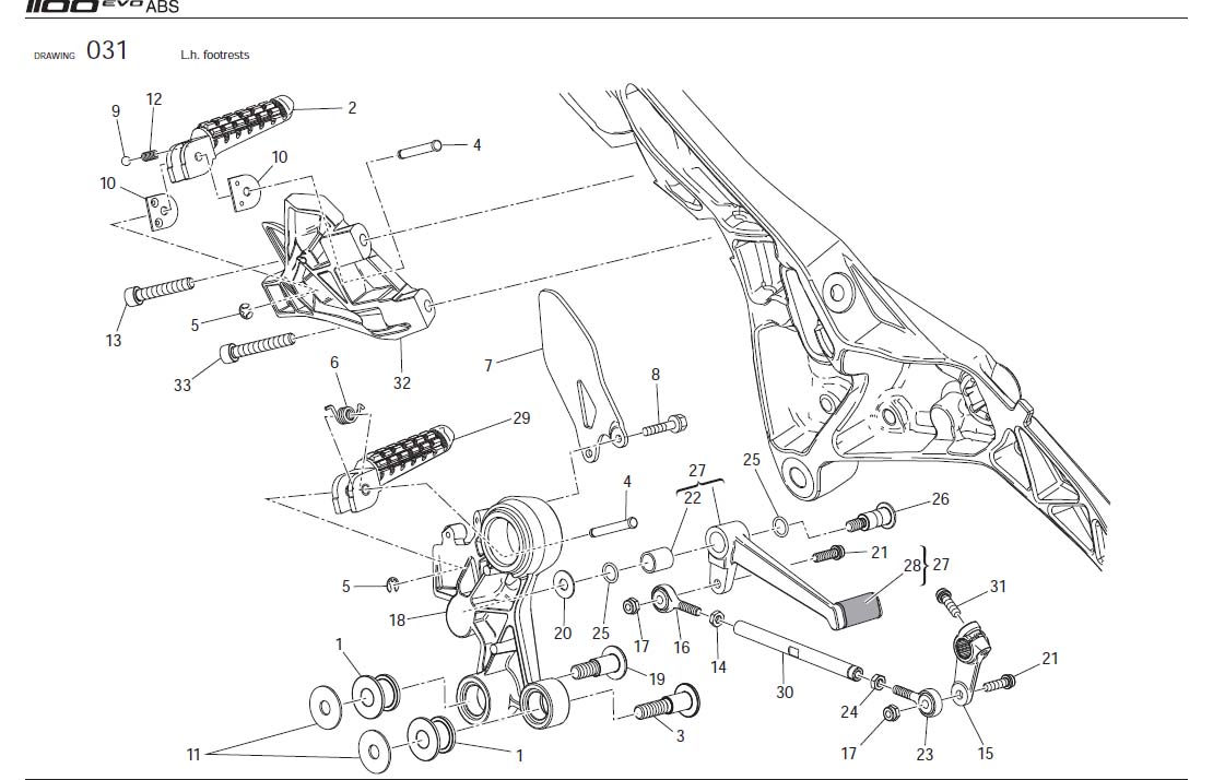 33L.h. footrestshttps://images.simplepart.com/images/parts/ducati/fullsize/M1100EVO_ABS_USA_2012078.jpg