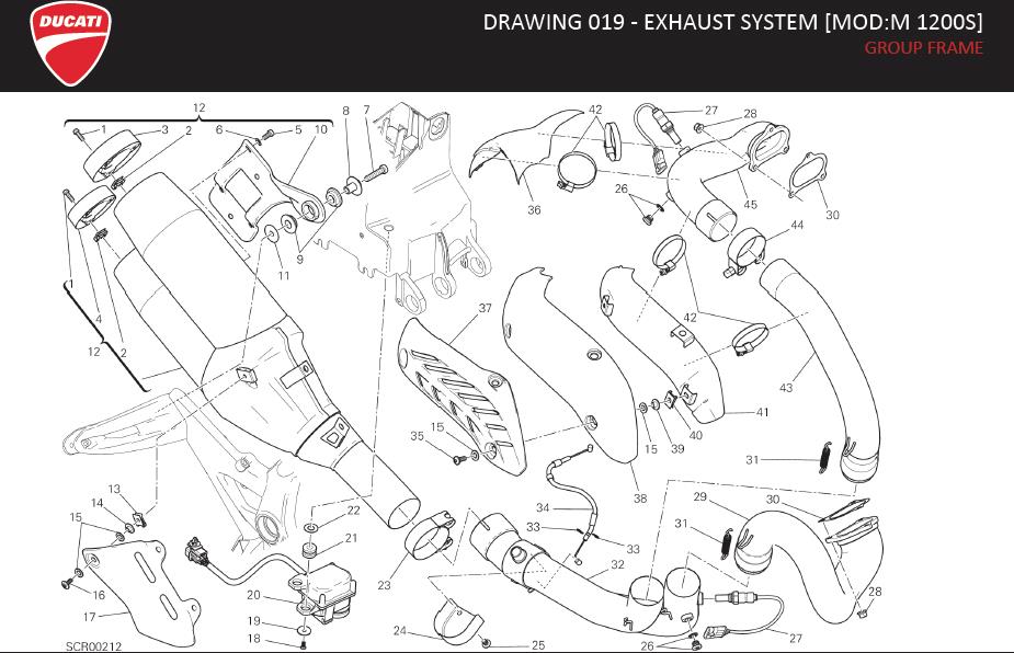 32DRAWING 019 - EXHAUST SYSTEM [MOD:M 1200S]; GROUP FRAMEhttps://images.simplepart.com/images/parts/ducati/fullsize/M1200_S_USA_MY15_EN078.jpg