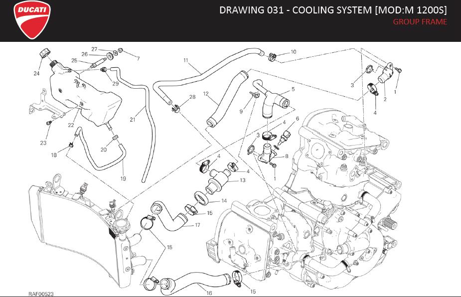 22DRAWING 031 - COOLING SYSTEM [MOD:M 1200S]; GROUP FRAMEhttps://images.simplepart.com/images/parts/ducati/fullsize/M1200_S_USA_MY15_EN104.jpg