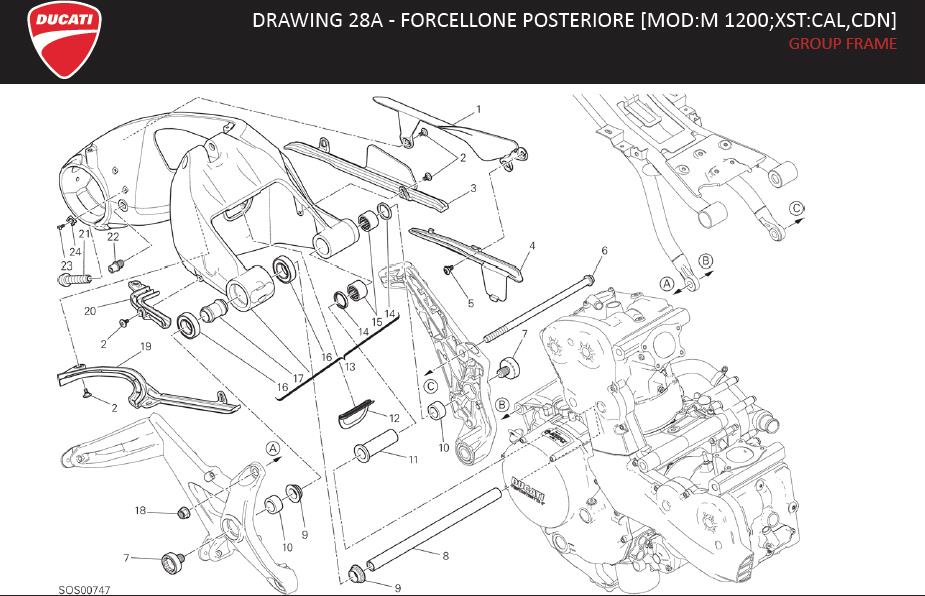 1DRAWING 28A - FORCELLONE POSTERIORE [MOD:M 1200;XST:CAL,CDN]; GROUP FRAMEhttps://images.simplepart.com/images/parts/ducati/fullsize/M1200_USA_MY15_EN128.jpg