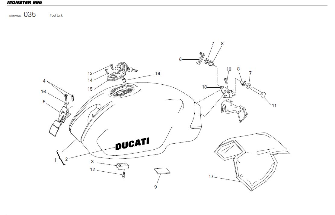 ducati monster tank