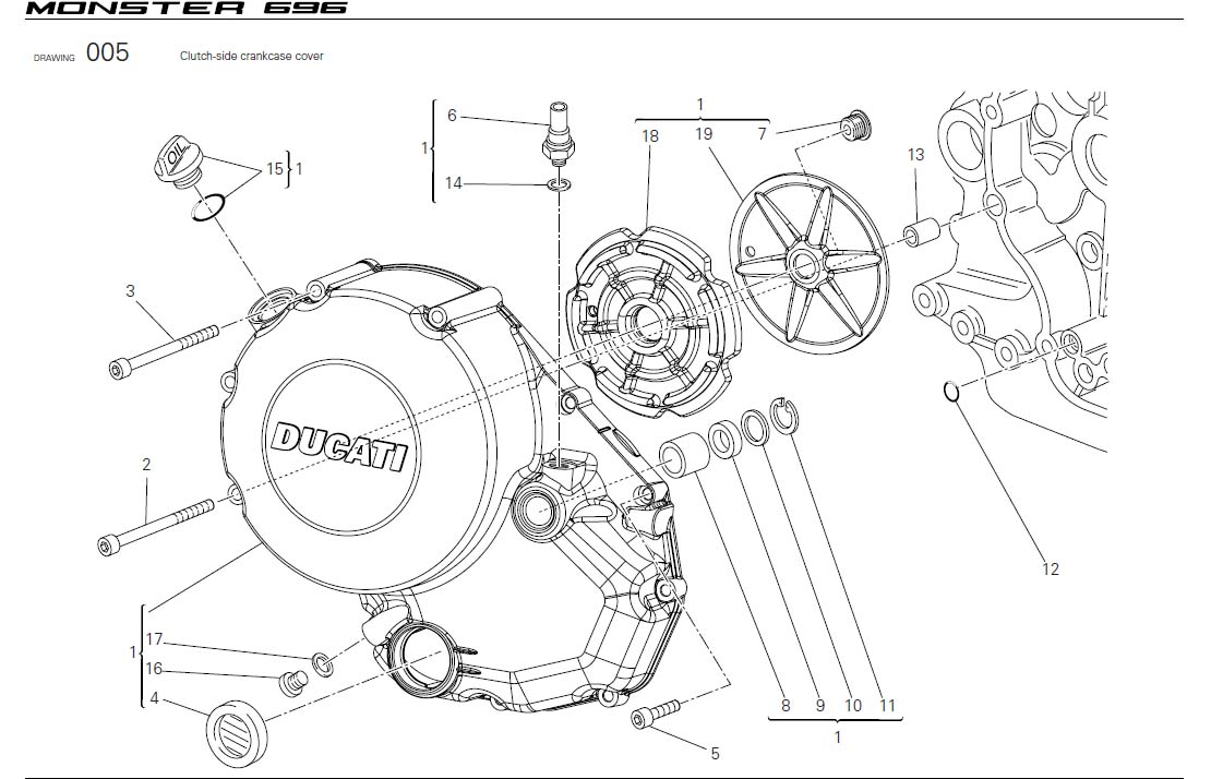 1Clutch-side crankcase coverhttps://images.simplepart.com/images/parts/ducati/fullsize/M696_USA_2009020.jpg