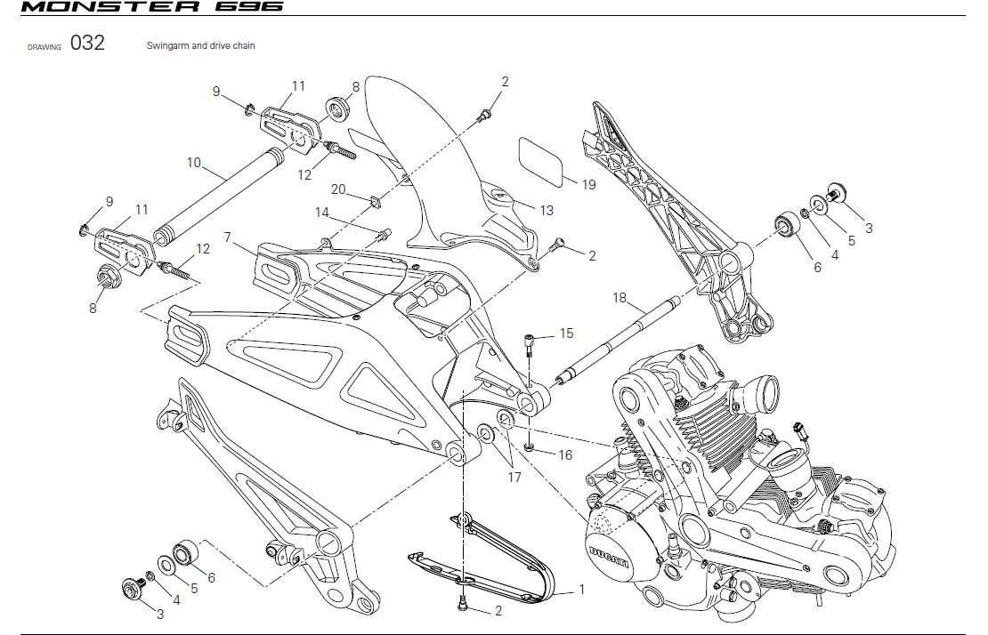 1Swingarm and drive chainhttps://images.simplepart.com/images/parts/ducati/fullsize/M696_USA_2009074.jpg