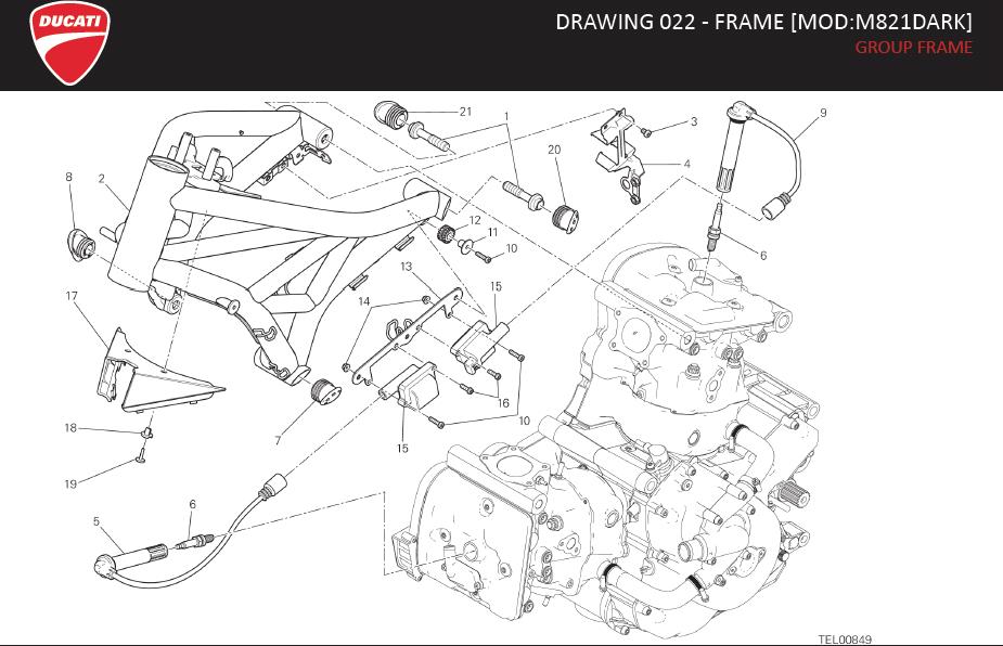 5DRAWING 022 - FRAME [MOD:M821DARK]; GROUP FRAMEhttps://images.simplepart.com/images/parts/ducati/fullsize/M821_DARK_USA_MY15_EN088.jpg