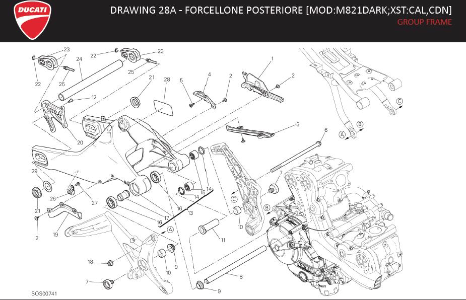 24DRAWING 28A - FORCELLONE POSTERIORE [MOD:M821DARK;XST:CAL,CDN]; GROUP FRAMEhttps://images.simplepart.com/images/parts/ducati/fullsize/M821_DARK_USA_MY15_EN130.jpg