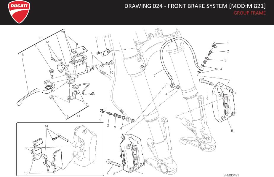 18DRAWING 024 - FRONT BRAKE SYSTEM [MOD:M 821]; GROUP FRAMEhttps://images.simplepart.com/images/parts/ducati/fullsize/M821_USA_MY15_EN092.jpg