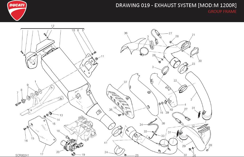 3DRAWING 019 - EXHAUST SYSTEM [MOD:M 1200R]; GROUP FRAMEhttps://images.simplepart.com/images/parts/ducati/fullsize/MONSTER1200R_EN_US_MY17080.jpg