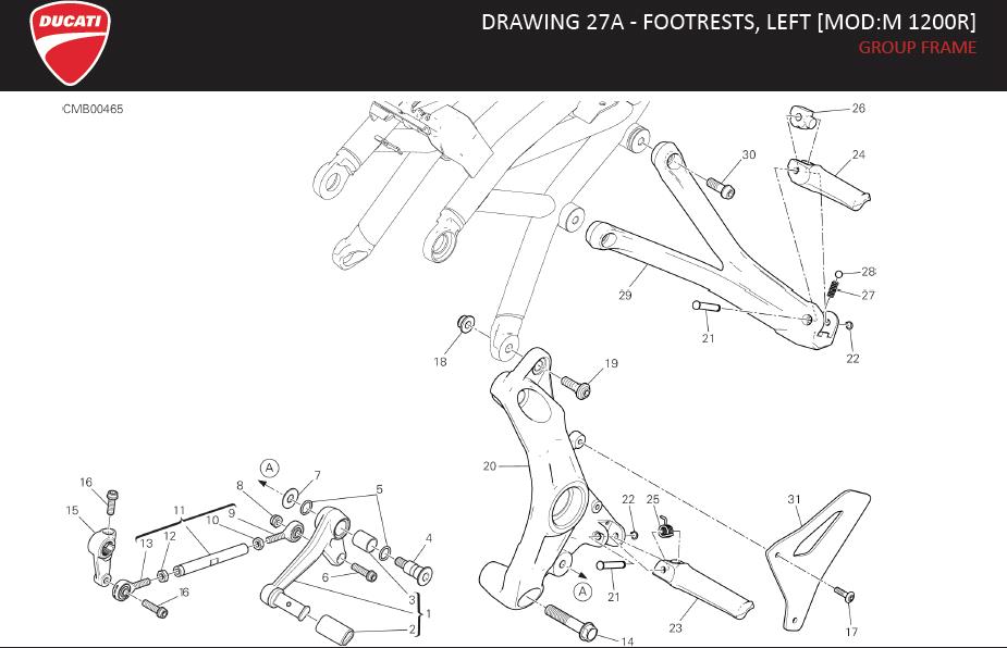 1DRAWING 27A - FOOTRESTS, LEFT [MOD:M 1200R]; GROUP FRAMEhttps://images.simplepart.com/images/parts/ducati/fullsize/MONSTER1200R_EN_US_MY17126.jpg