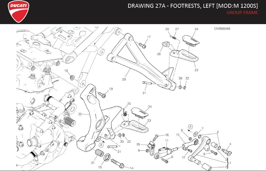 1DRAWING 27A - FOOTRESTS, LEFT [MOD:M 1200S]; GROUP FRAMEhttps://images.simplepart.com/images/parts/ducati/fullsize/MONSTER1200S_EN_US_MY17138.jpg