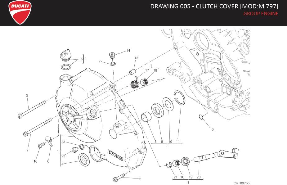 1DRAWING 005 - CLUTCH COVER [MOD:M 797]; GROUP ENGINEhttps://images.simplepart.com/images/parts/ducati/fullsize/MONSTER797_EN_US_MY17024.jpg