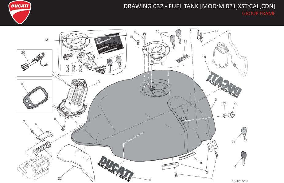 11DRAWING 032 - FUEL TANK [MOD:M 821;XST:CAL,CDN]; GROUP FRAMEhttps://images.simplepart.com/images/parts/ducati/fullsize/MONSTER821_EN_USA_MY17116.jpg