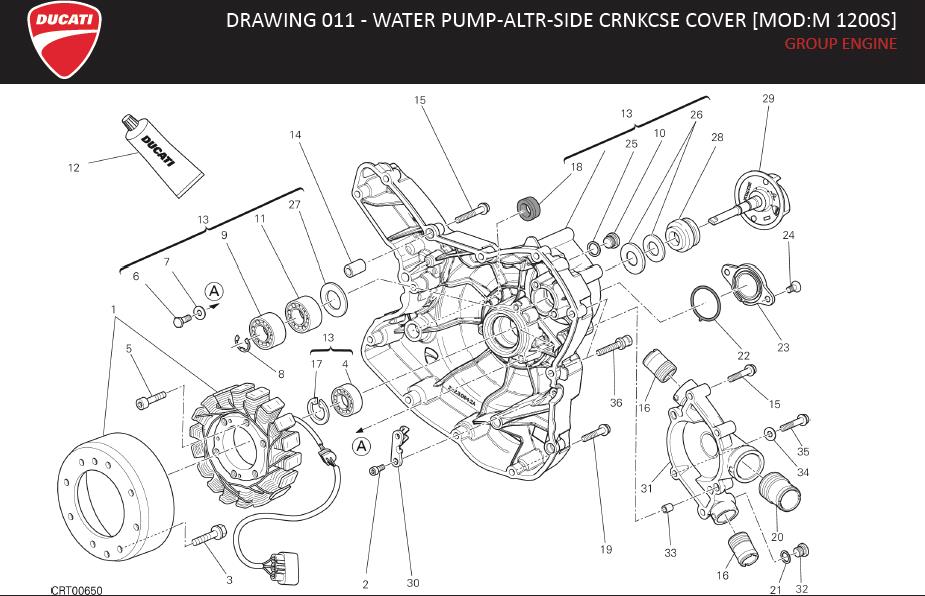 13DRAWING 011 - WATER PUMP-ALTR-SIDE CRNKCSE COVER [MOD:M 1200S]; GROUP ENGINEhttps://images.simplepart.com/images/parts/ducati/fullsize/MONSTER_1200S_MY14_USA_EN042.jpg