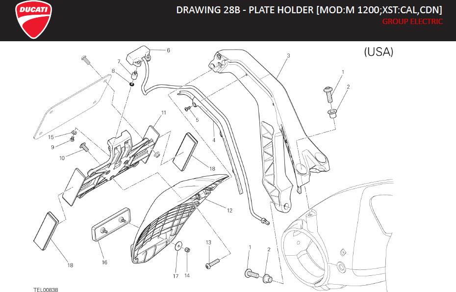 7DRAWING 28B - PLATE HOLDER [MOD:M 1200;XST:CAL,CDN]; GROUP ELECTRIChttps://images.simplepart.com/images/parts/ducati/fullsize/MONSTER_1200_MY14_USA_EN_2014020.jpg