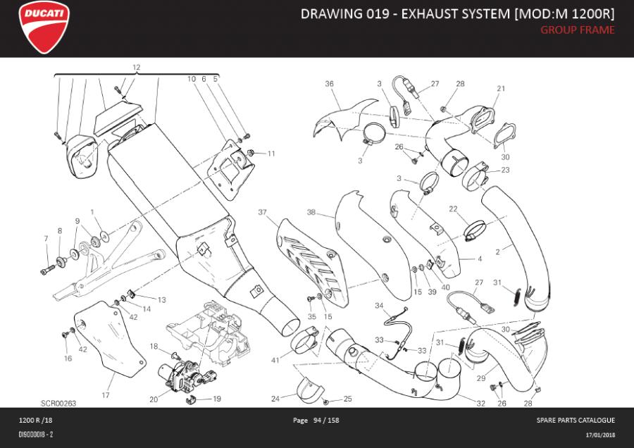 38DRAWING 019 - EXHAUST SYSTEM [MOD:M 1200R]; GROUP FRAMEhttps://images.simplepart.com/images/parts/ducati/fullsize/MONSTER_1200_R_EN_GB_MY18_DMH094.jpg