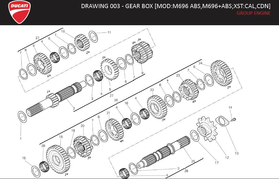 Ducati Monster Shim th. 1.2. ENGINE, DRAWING, [MOD - 025147054 | Cross ...