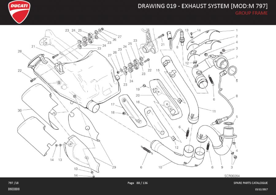 11DRAWING 019 - EXHAUST SYSTEM [MOD:M 797]; GROUP FRAMEhttps://images.simplepart.com/images/parts/ducati/fullsize/MONSTER_797_EN_GB_MY18_DMH088.jpg