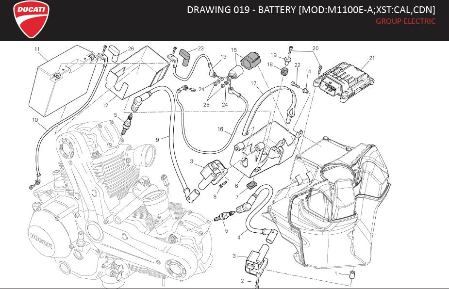 19DRAWING 019 - BATTERY [MOD:M1100E-A;XST:CAL,CDN]; GROUP ELECTRIChttps://images.simplepart.com/images/parts/ducati/fullsize/MR_1100EVO_ABS_MY13_USA_EN012.jpg