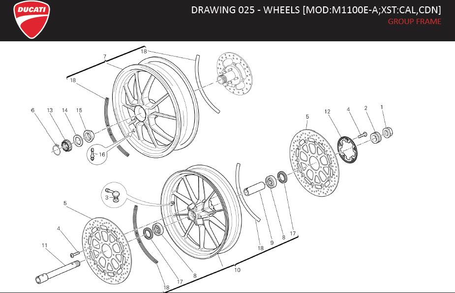 9DRAWING 025 - WHEELS [MOD:M1100E-A;XST:CAL,CDN]; GROUP FRAMEhttps://images.simplepart.com/images/parts/ducati/fullsize/MR_1100EVO_ABS_MY13_USA_EN086.jpg