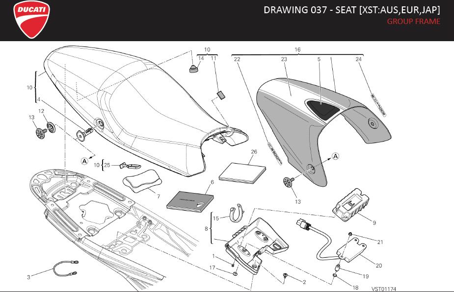 13DRAWING 037 - SEAT [XST:AUS,EUR,JAP]; GROUP FRAMEhttps://images.simplepart.com/images/parts/ducati/fullsize/MR_1100EVO_ABS_MY13_USA_EN118.jpg