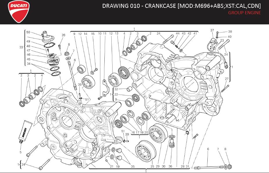 25DRAWING 010 - CRANKCASE [MOD:M696+ABS;XST:CAL,CDN]; GROUP ENGINEhttps://images.simplepart.com/images/parts/ducati/fullsize/MR_696_ABS_MY13_USA_EN034.jpg