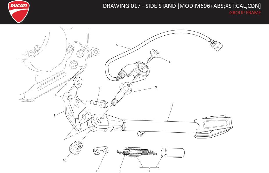 4DRAWING 017 - SIDE STAND [MOD:M696+ABS;XST:CAL,CDN]; GROUP FRAMEhttps://images.simplepart.com/images/parts/ducati/fullsize/MR_696_ABS_MY13_USA_EN068.jpg