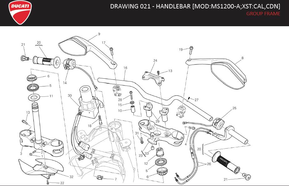 16DRAWING 021 - HANDLEBAR [MOD:MS1200-A;XST:CAL,CDN]; GROUP FRAMEhttps://images.simplepart.com/images/parts/ducati/fullsize/MS1200_ABS_MY13_USA_EN080.jpg