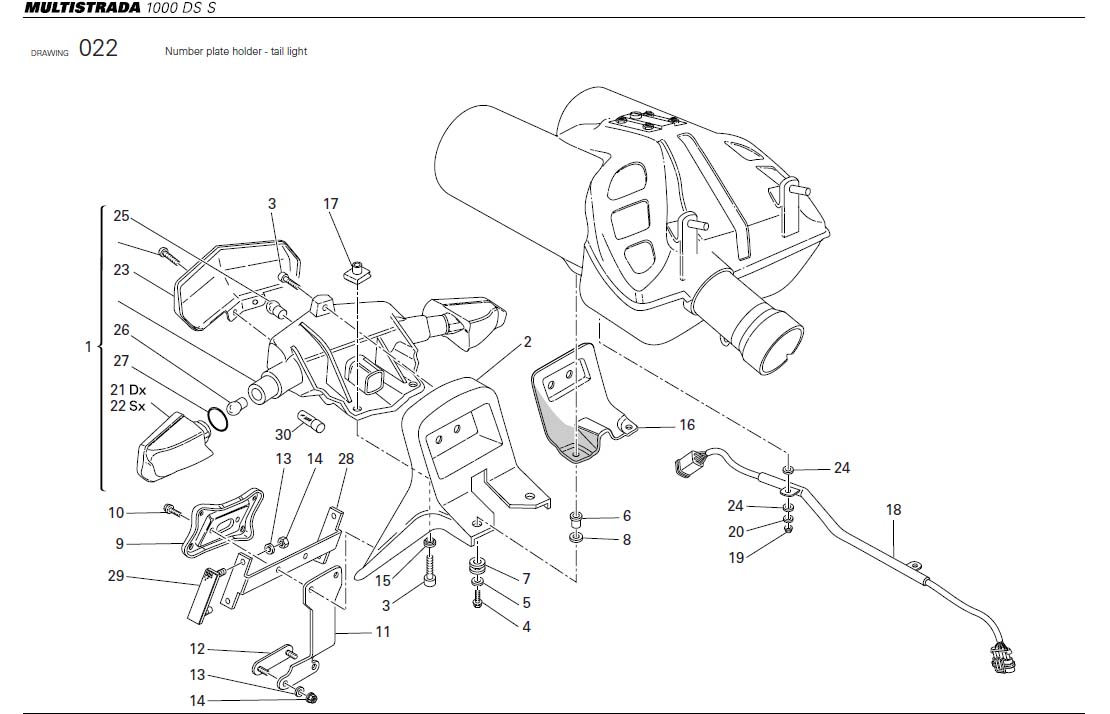 16Number plate holder - tail lighthttps://images.simplepart.com/images/parts/ducati/fullsize/MTS1000SDS_USA_2006054.jpg