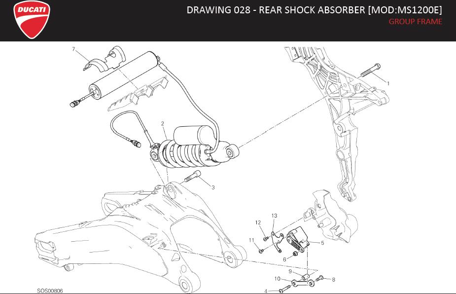 1DRAWING 028 - REAR SHOCK ABSORBER [MOD:MS1200E]; GROUP FRAMEhttps://images.simplepart.com/images/parts/ducati/fullsize/MTS1200_ENDURO_USA_MY16106.jpg