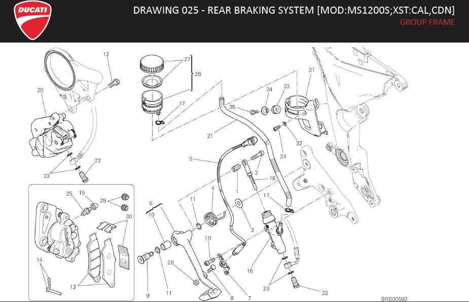 6DRAWING 025 - REAR BRAKING SYSTEM [MOD:MS1200S;XST:CAL,CDN]; GROUP FRAMEhttps://images.simplepart.com/images/parts/ducati/fullsize/MTS_1200S_MY15_USA_EN094.jpg