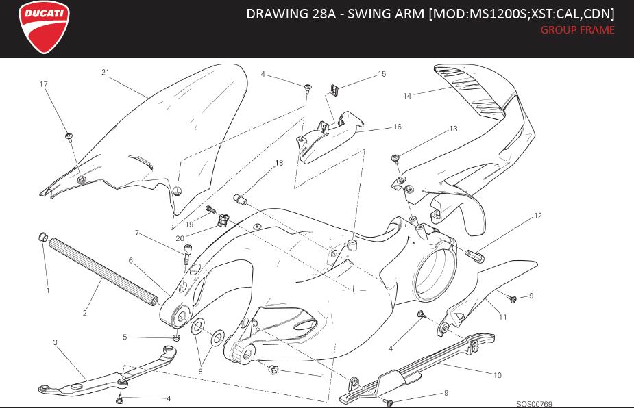 11DRAWING 28A - SWING ARM [MOD:MS1200S;XST:CAL,CDN]; GROUP FRAMEhttps://images.simplepart.com/images/parts/ducati/fullsize/MTS_1200S_MY15_USA_EN132.jpg