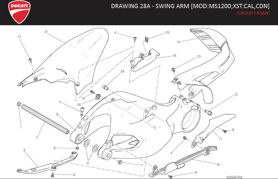 9DRAWING 28A - SWING ARM [MOD:MS1200;XST:CAL,CDN]; GROUP FRAMEhttps://images.simplepart.com/images/parts/ducati/fullsize/MTS_1200_MY15_USA_EN132.jpg