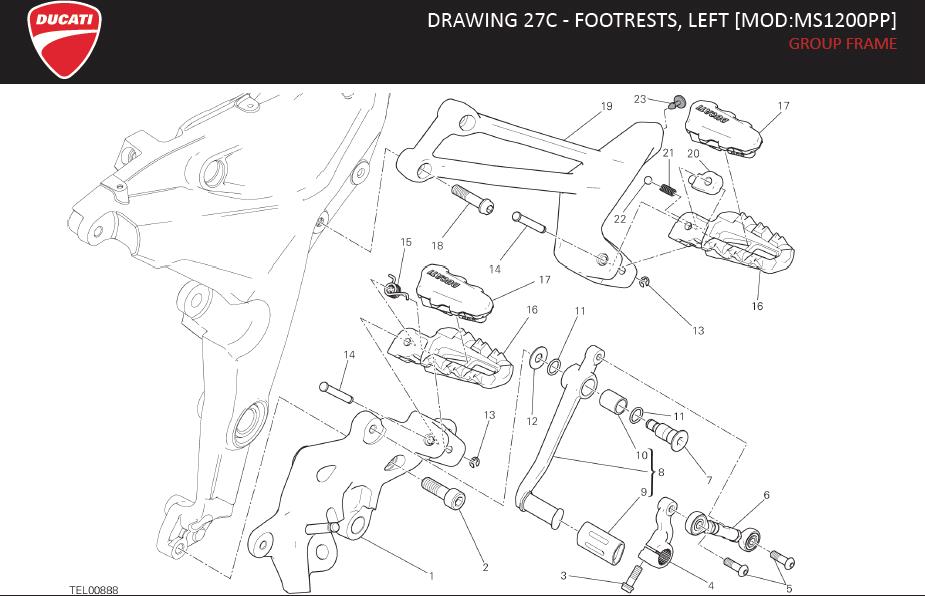 9DRAWING 27C - FOOTRESTS, LEFT [MOD:MS1200PP]; GROUP FRAMEhttps://images.simplepart.com/images/parts/ducati/fullsize/MULTISTRADA1200SPIKESPEAK_EN_US_MY17138.jpg