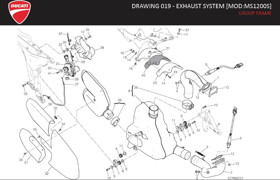 30DRAWING 019 - EXHAUST SYSTEM [MOD:MS1200S]; GROUP FRAMEhttps://images.simplepart.com/images/parts/ducati/fullsize/MULTISTRADA_1200S_ABS_MY16_USA_EN086.jpg