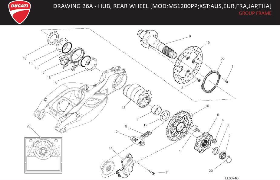 9DRAWING 26A - HUB, REAR WHEEL [MOD:MS1200PP;XST:AUS,EUR,FRA,JAP,THA]; GROUP FRAMEhttps://images.simplepart.com/images/parts/ducati/fullsize/MULTISTRADA_1200S_PIKES_PEAK_EN_MY14132.jpg