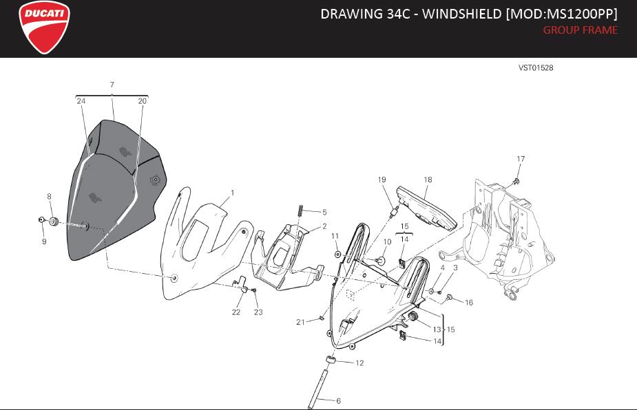 4DRAWING 34C - WINDSHIELD [MOD:MS1200PP]; GROUP FRAMEhttps://images.simplepart.com/images/parts/ducati/fullsize/MULTISTRADA_1200S_PIKES_PEAK_MY16_USA_EN140.jpg